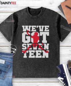 Awesome Buffalo Bills We've Got Seventeen washed t-shirt featuring vibrant team colors and logo, perfect for fans.