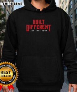 Awesome Built Different Ten Toes Down Hoodie in black, showcasing a stylish design perfect for casual wear.