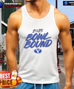 Awesome BYU Cougars Bowl Bound 2025 tank top design featuring bold graphics and team colors for fans and supporters.