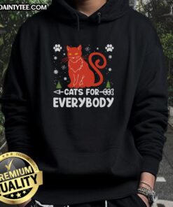 Awesome Cats For Everybody Hoodie featuring playful cat graphics, perfect for cat lovers and cozy casual wear.