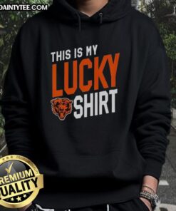 Chicago Bears hoodie featuring a bold design, perfect for fans. This is my lucky hoodie for game day excitement!