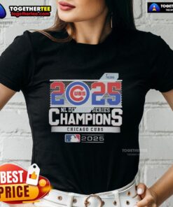 Awesome Chicago Cubs 2025 NL Division Series Champions ladies tee in vibrant colors, perfect for proud fans.