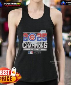 Awesome Chicago Cubs 2025 NL Division Series Champions tank top featuring team logo and vibrant colors.