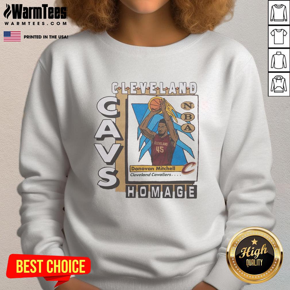 awesome-cleveland-cavaliers-trading-card-donovan-mitchell-sweatshirt Awesome Cleveland Cavaliers Trading Card Donovan Mitchell T-Shirt - Image 5