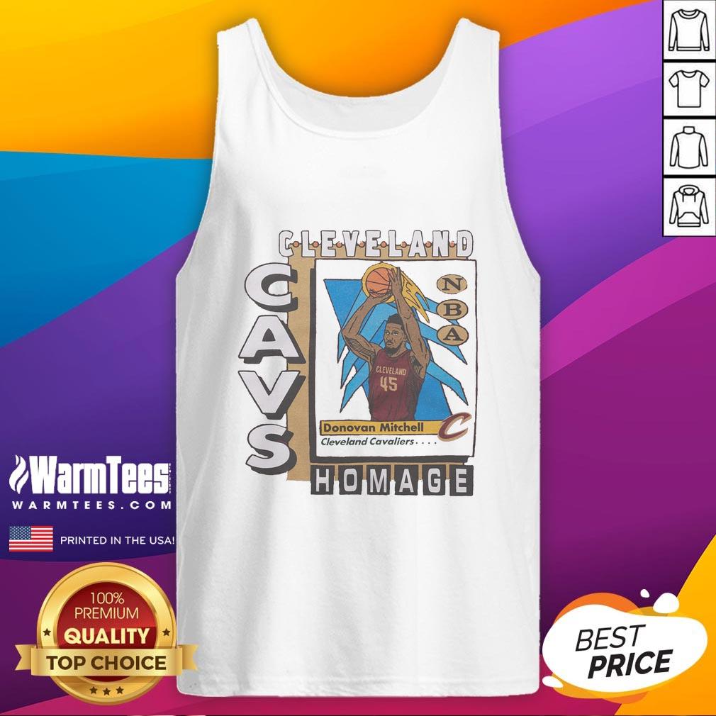 awesome-cleveland-cavaliers-trading-card-donovan-mitchell-tank-top Awesome Cleveland Cavaliers Trading Card Donovan Mitchell T-Shirt - Image 4
