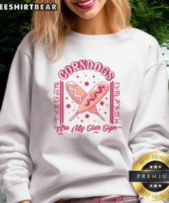 Awesome corndogs zodiac sweatshirt featuring fun corndog graphics, perfect for corndog lovers and astrology fans.