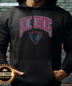 DePaul Blue Demons Walk Tall Hoodie featuring vibrant colors and logo, perfect for fans and casual wear.