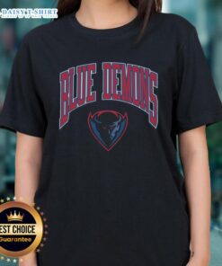 Depaul Blue Demons ladies tee featuring vibrant design, perfect for fans showing team spirit and support for women's sports.