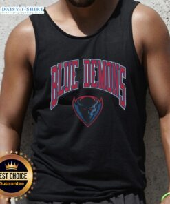 DePaul Blue Demons Walk Tall tank top in vibrant blue, perfect for fans showcasing team spirit and style.