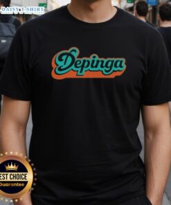 Alt Text: Awesome Depinga Style Miami Dolphins T-Shirt featuring vibrant colors and a trendy design for fans and collectors.