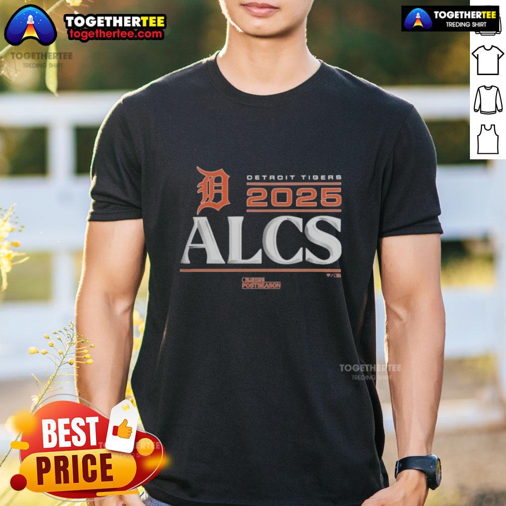 Awesome Detroit Tigers 2025 Division Series Winner Locker Room T Shirt Alt Text: Awesome Detroit Tigers 2025 Division Series Winner Locker Room T-Shirt featuring team logo and vibrant design.