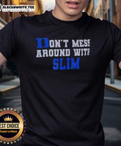 Awesome Duke Blue Devils Don't Mess Around With Slim T-Shirt featuring bold graphics and a stylish design for fans.
