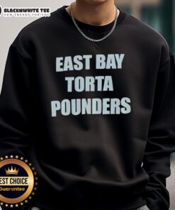 Alt Text: Awesome East Bay Torta Pounders sweatshirt featuring a vibrant design and comfortable fit for fans of the team.