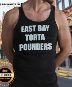Awesome East Bay Torta Pounders tank top featuring a vibrant design, perfect for summer outings and casual wear.
