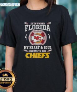 Alt Text: Kansas City Chiefs ladies tee shining under Florida sunshine, perfect for fans showing team spirit.