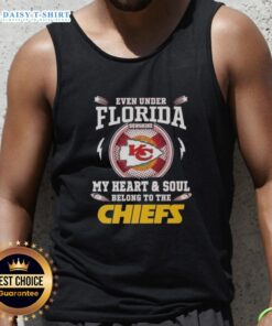 Stylish Kansas City Chiefs tank top shining under Florida sunshine, perfect for fans showing team spirit.