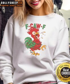 Awesome F-CAW F Christmas Santa Crow Sweatshirt featuring a festive design perfect for holiday celebrations.