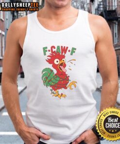 Awesome F CAW F Christmas Santa Crow Tank Top featuring a festive design perfect for holiday celebrations.