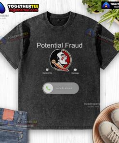 Awesome FSU potential fraud phone screen showing a washed T-shirt with a unique design for fraud detection.