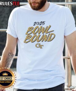 Awesome Georgia Tech Yellow Jackets Football 2025 Bowl Bound T-Shirt featuring team colors and logo for fans.