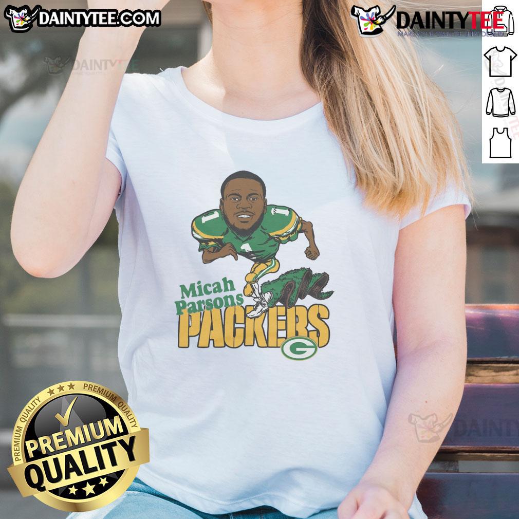 awesome-green-bay-packers-micah-parsons-ladies-tee Awesome Green Bay Packers Micah Parsons T-Shirt - Image 6