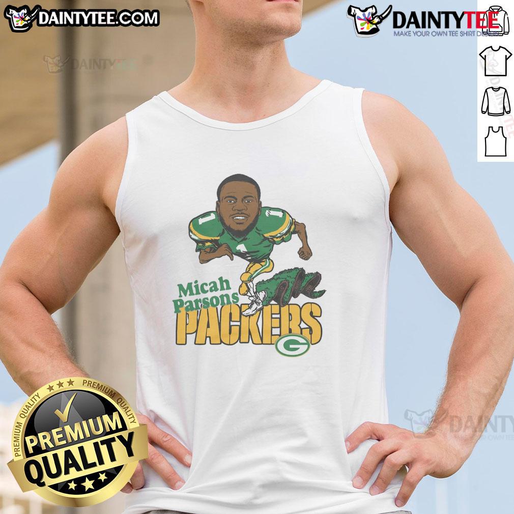 awesome-green-bay-packers-micah-parsons-tank-top Awesome Green Bay Packers Micah Parsons T-Shirt - Image 5
