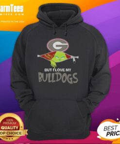 Awesome Grinch Christmas hoodie featuring Georgia Bulldogs design, perfect for festive fans and holiday cheer.