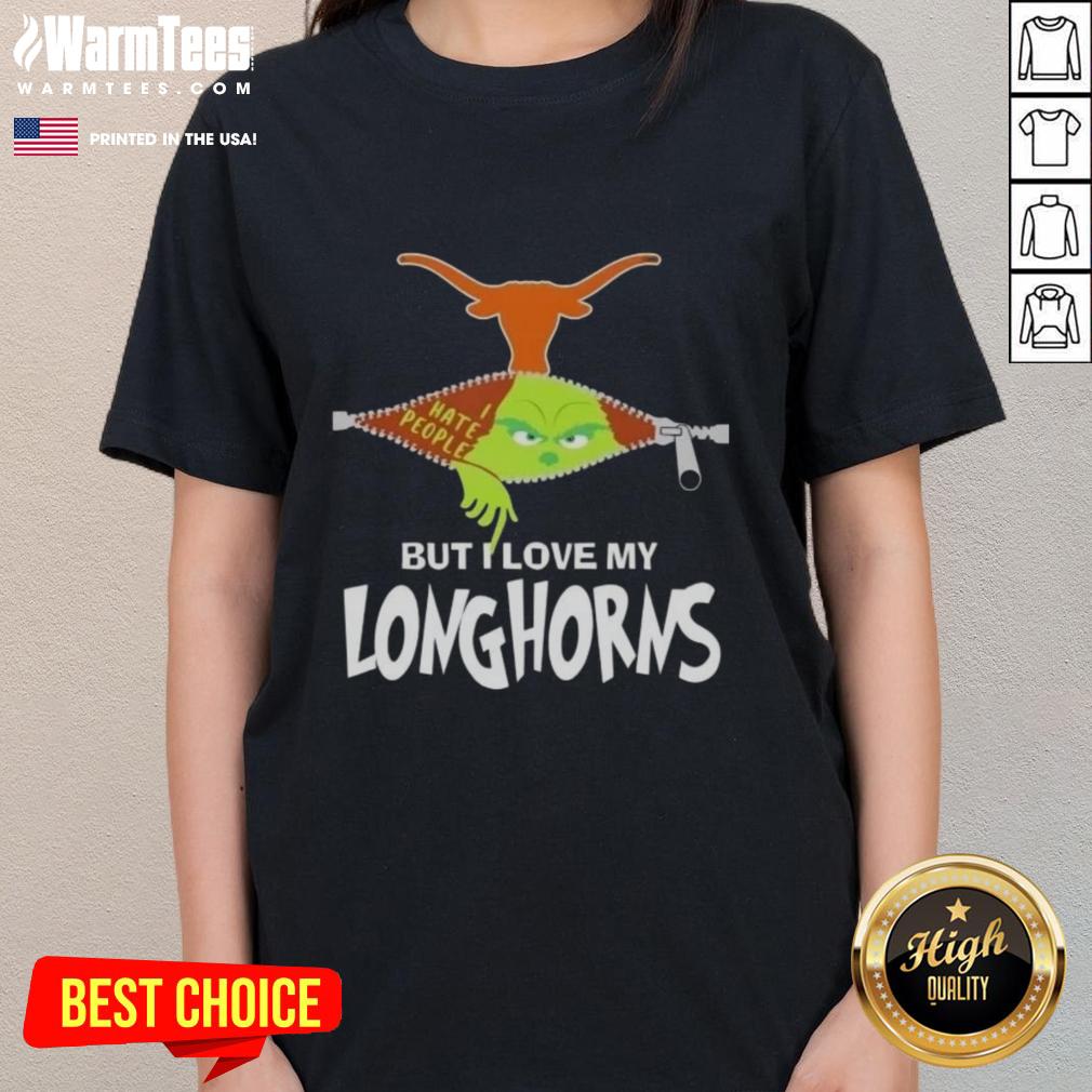 awesome-grinch-christmas-but-i-love-my-texas-longhorns-ladies-tee Awesome Grinch Christmas tee for ladies, featuring Texas Longhorns design, perfect for holiday cheer and team spirit.