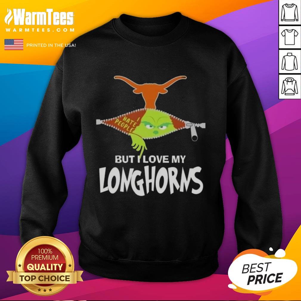 awesome-grinch-christmas-but-i-love-my-texas-longhorns-sweatshirt Awesome Grinch Christmas sweatshirt featuring Texas Longhorns design, perfect for holiday cheer and team spirit.