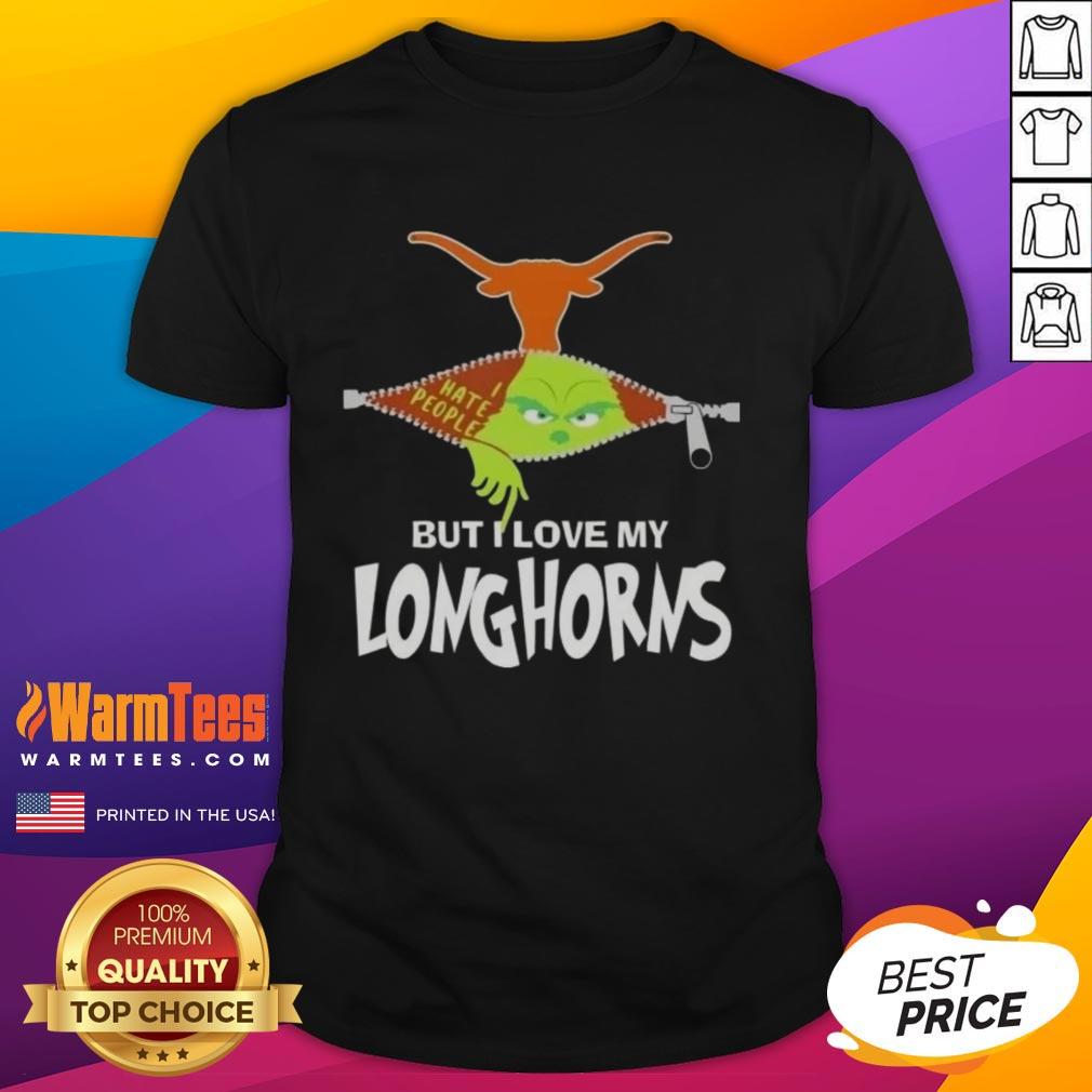 awesome-grinch-christmas-but-i-love-my-texas-longhorns-t-shirt-1 Awesome Grinch Christmas T-shirt featuring Texas Longhorns, perfect for holiday cheer and sports fans.