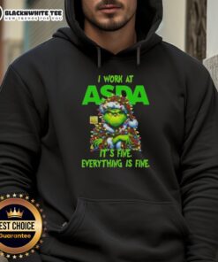 Awesome Grinch Christmas Tree hoodie from Asda, featuring festive design and cozy fit, perfect for holiday celebrations.