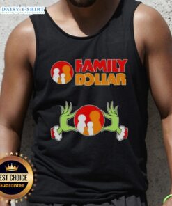 Awesome Grinch hands holding hearts on a family Christmas tank top, perfect for festive holiday celebrations.