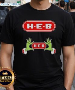 Awesome Grinch Hands Love H-E-B Christmas T-Shirt featuring festive design perfect for holiday celebrations.