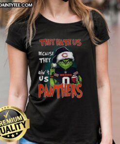 Awesome Grinch Carolina Panthers vs Chicago Bears ladies tee, showcasing team spirit and playful design for football fans.