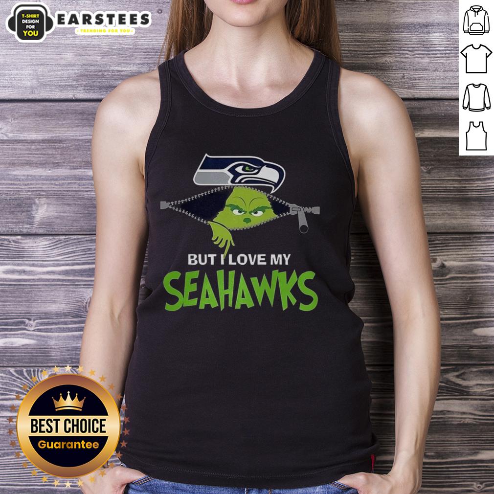awesome-grinch-zipper-i-hate-people-but-i-love-my-seattle-seahawks-football-christmas-tank-top Alt Text: Awesome Grinch zipper tank top expressing 'I hate people but I love my Seattle Seahawks' - perfect for Christmas fans.