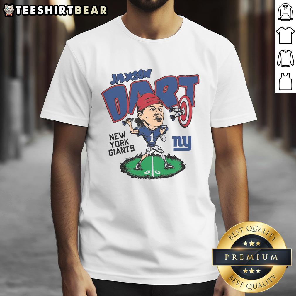 Awesome Homage Jaxson Dart Ash New York Giants Caricature T Shirt Awesome Homage Jaxson Dart Ash New York Giants Caricature T-Shirt featuring a unique design for fans and collectors.