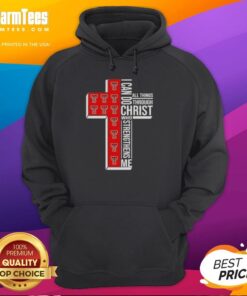 Awesome I Can Do All Things Through Christ hoodie for Texas Tech Red Raiders football fans, showcasing team spirit and faith.