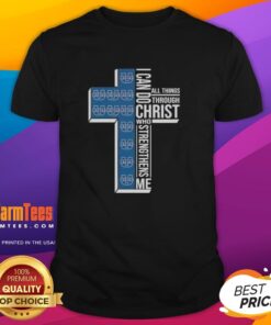 Awesome I Can Do All Things Through Christ Who Strengthens Me Utah State Aggies Football T-Shirt design for fans.
