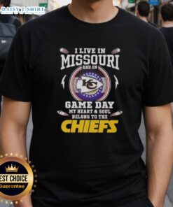 Awesome Kansas City Chiefs T-Shirt showcasing Missouri pride on game day, perfect for fans celebrating their team spirit.