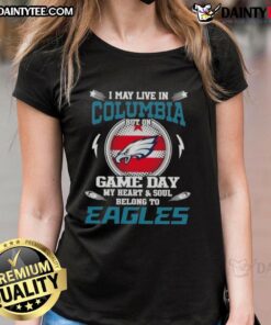 Awesome ladies tee for Philadelphia Eagles fans, showcasing team spirit for game day, perfect for Columbia supporters.