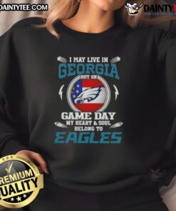 Philadelphia Eagles sweatshirt for fans who live in Georgia, showcasing team pride on game day with stylish design.