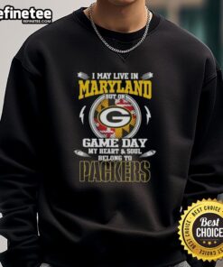 Alt Text: Green Bay Packers sweatshirt with text about loyalty, perfect for game day in Maryland.