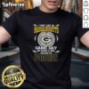 Green Bay Packers T-shirt with 'I May Live In Massachusetts' slogan, showcasing team spirit on game day.