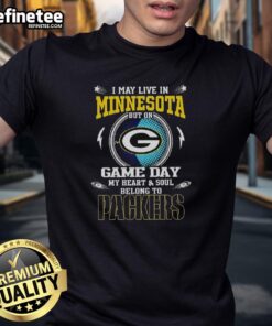 Awesome Green Bay Packers t-shirt for fans in Minnesota, showcasing team spirit on game day with vibrant design.