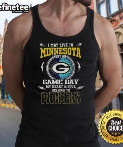 Green Bay Packers tank top, showcasing team spirit for game day, perfect for Minnesota fans supporting their favorite team.
