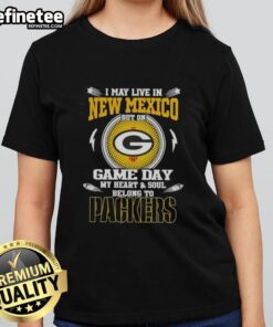 Green Bay Packers ladies tee shirt, perfect for game day, showcasing team spirit in New Mexico.