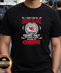 Awesome Kansas City Chiefs T-Shirt for fans living in Rhode Island, showcasing team spirit on game day.