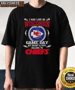 Awesome Kansas City Chiefs T-Shirt for fans in Wisconsin, showcasing team spirit on game day with vibrant graphics.
