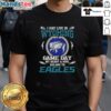 Awesome I May Live In Wyoming But On Game Day My Heart And Soul Belongs To Philadelphia Eagles T-Shirt design.
