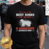 Alt Text: Awesome I'M One Of The Best Kind Of Moms T-Shirt for Miniature Schnauzer moms, featuring playful dog graphics.